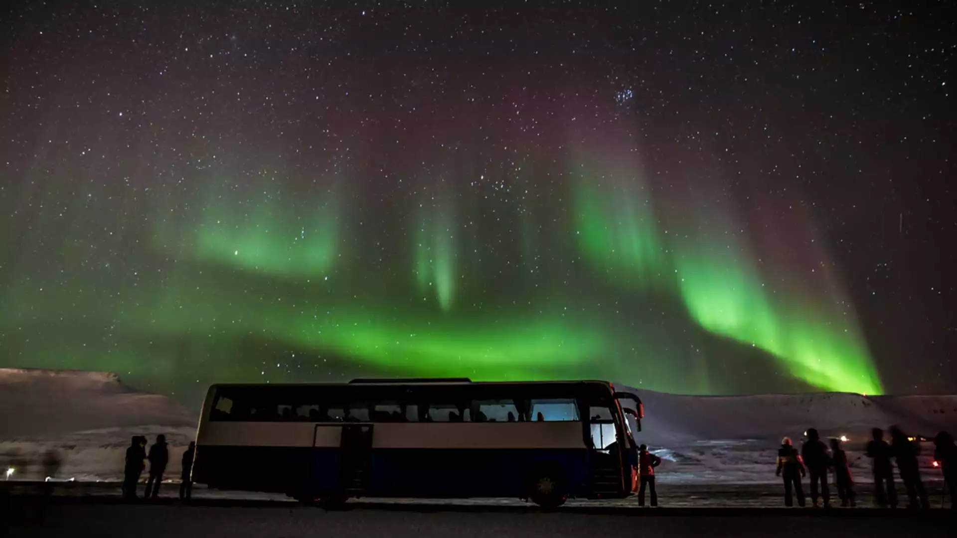 Noorderlichtjacht op Spitsbergen