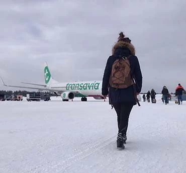 vliegen naar Lapland